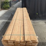 Ca. 34x Douglas Blokhut Profiel, 28x175mm, lengte 500cm